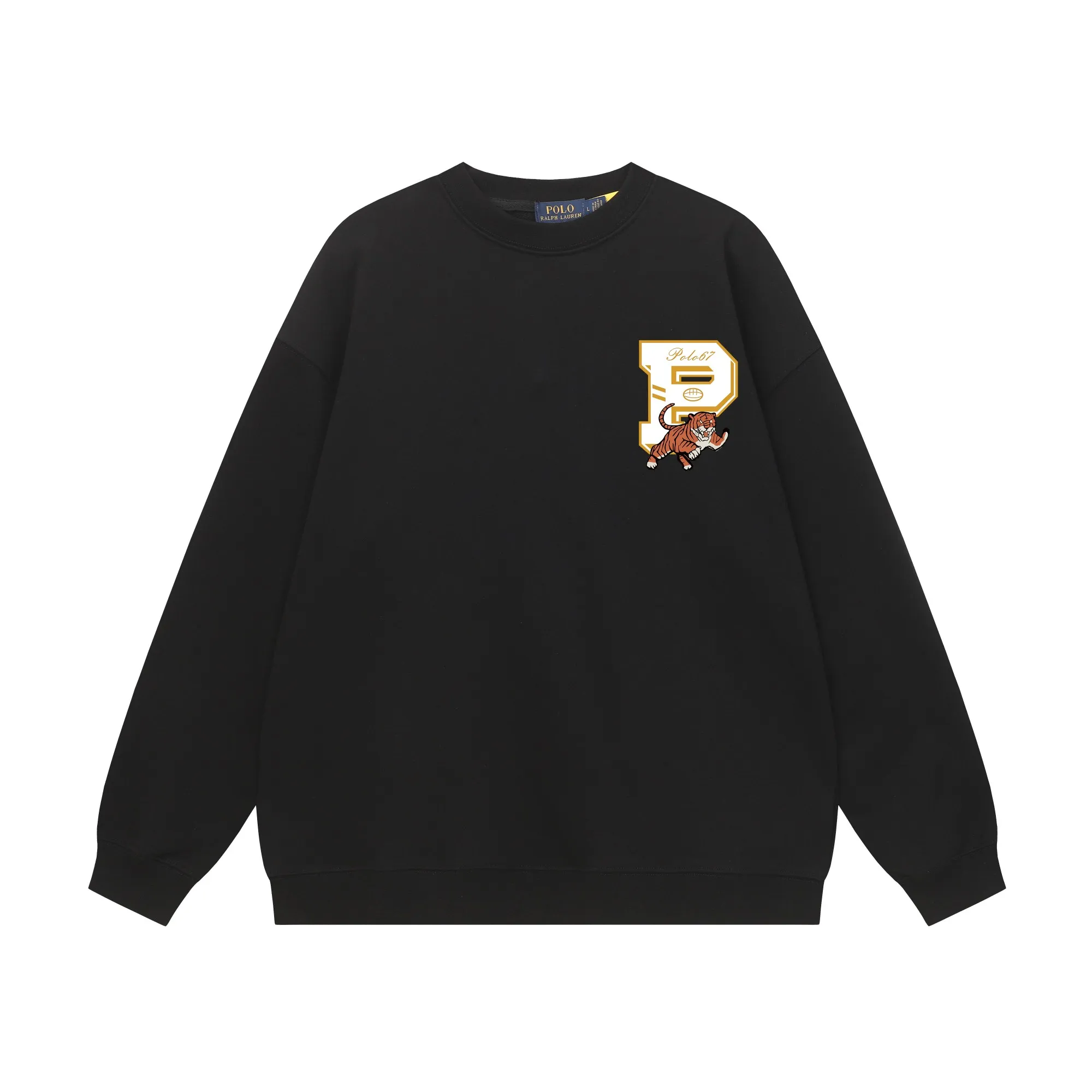 P200 Long-term stock] RalphLauren/Ralph Lauren 2025 autumn and winter new bear letter print 420g heavy large terry sweatshirt Ralph Lauren's age-reducing item, the coat fabric is made of 85% cotton ➕15% polyester, which not only retains the softness, comfort and breathability of cotton, but also adds the wear resistance and wrinkle resistance of polyester fiber, making the clothes more durable and easy to care for. Even in slightly cooler weather, you won't feel stuffy when wearing it. This kind of fabric has a natural crisp feel and is not easy to pill or deform. The bear on the chest is printed with English letters. It is full of color, full of three-dimensionality, and lifelike, adding a bit of liveliness and interest to the whole sweatshirt. There is no pressure to dress, regardless of age or gender. Complete accessories! Color: black, white, navy blue, light floral gray Size: M-L-XL-XXL